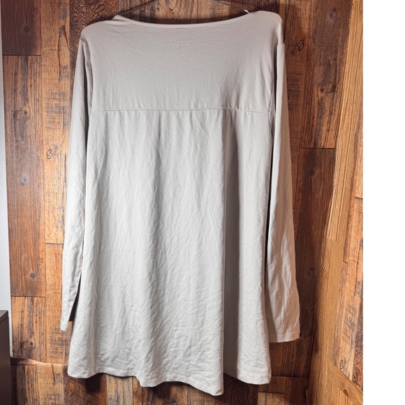 Premise Studio Long Sleeve Tunic Top with Pockets – Size 1X – Raw Salt - Picture 2 of 7